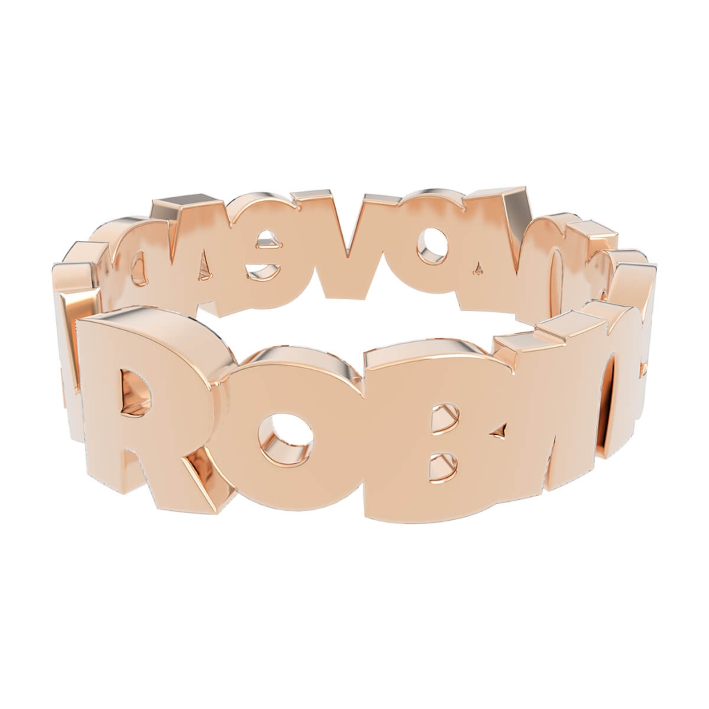 Robinsol Ariel Double Name Ring