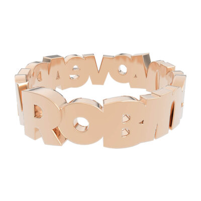 Robinsol Ariel Double Name Ring
