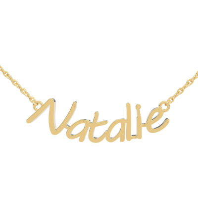 Personalized 18k Gold Name Necklace