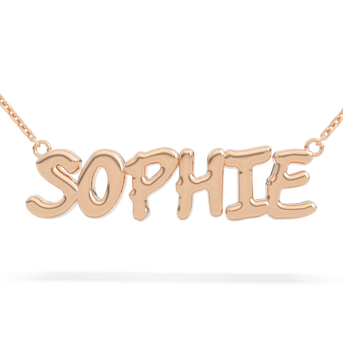 sophie rose gold 14k name necklace