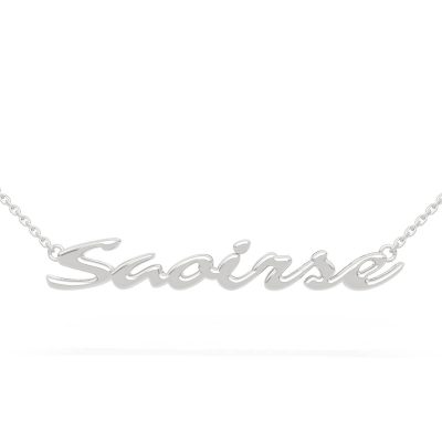 white gold 14 Kara Name Necklace saoirse