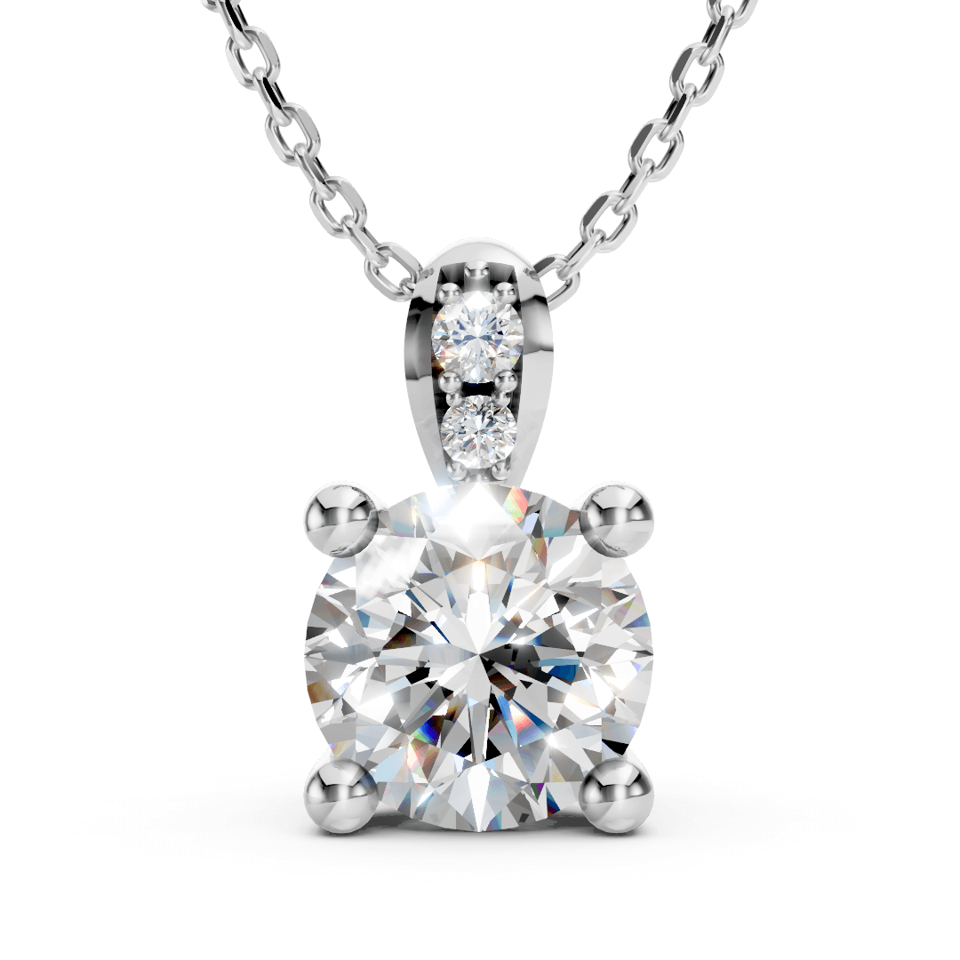 Lab Grown Diamond Solitaire Pendant